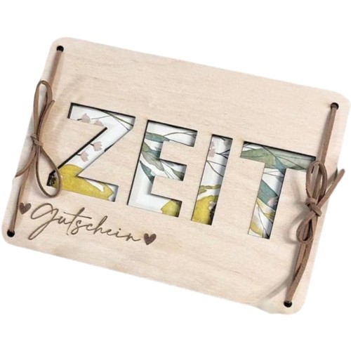 Gutschein zeit verschenken - zeit,