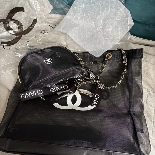 Chanel beauty mesh tote - beauty,