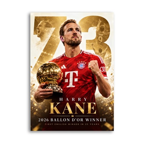 Harry kane ballon - harry, d'or