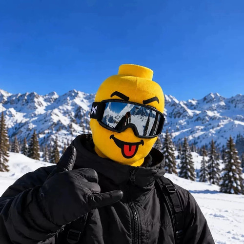 Lego gelbe gesichtsmaske - gelbe,