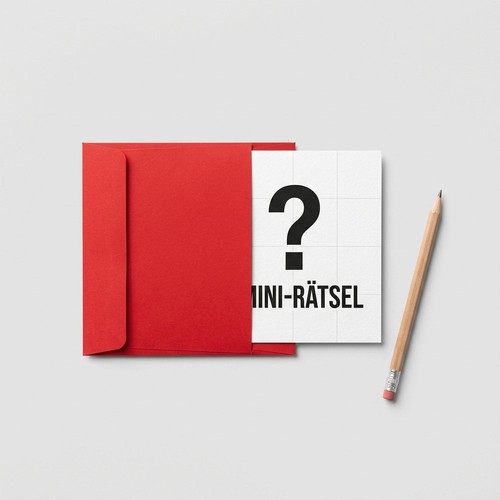 Mini rätsel umschlag - mini-rätsel-umschlag, –